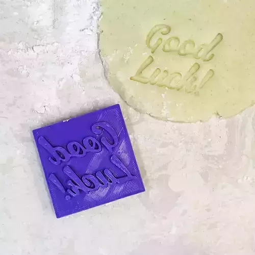 Good luck embosser stamp  3D print model