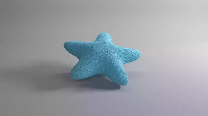 Blue star pillow