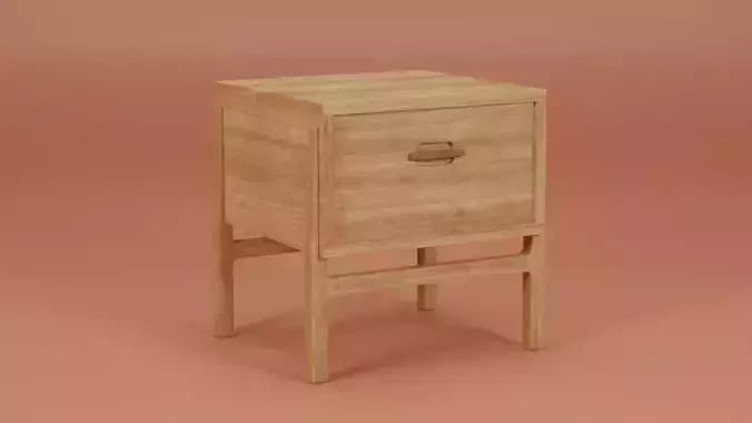 Asta Bedside Table 45x43x48