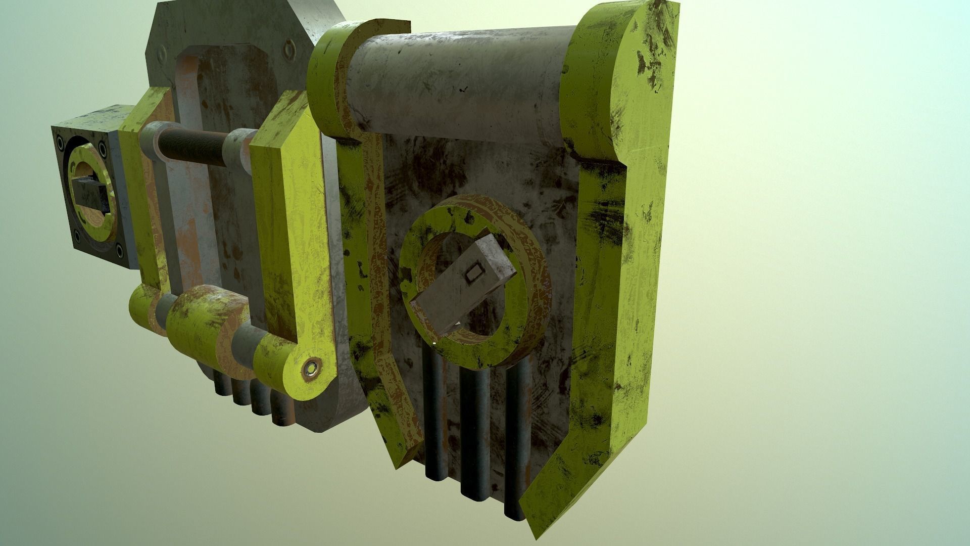 4 electric switches Free low-poly 3D model_7