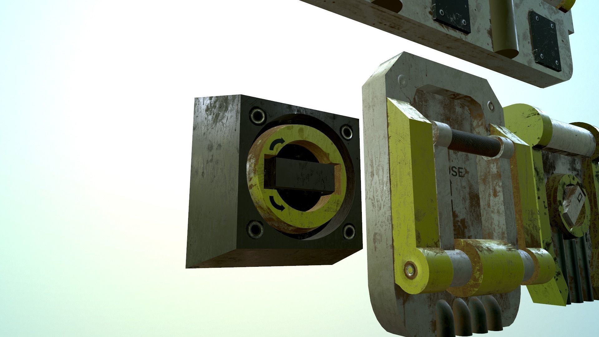 4 electric switches Free low-poly 3D model_5