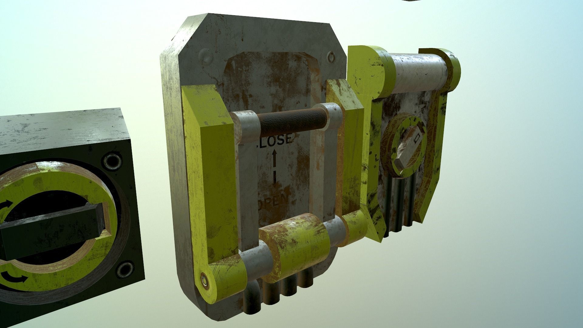 4 electric switches Free low-poly 3D model_6