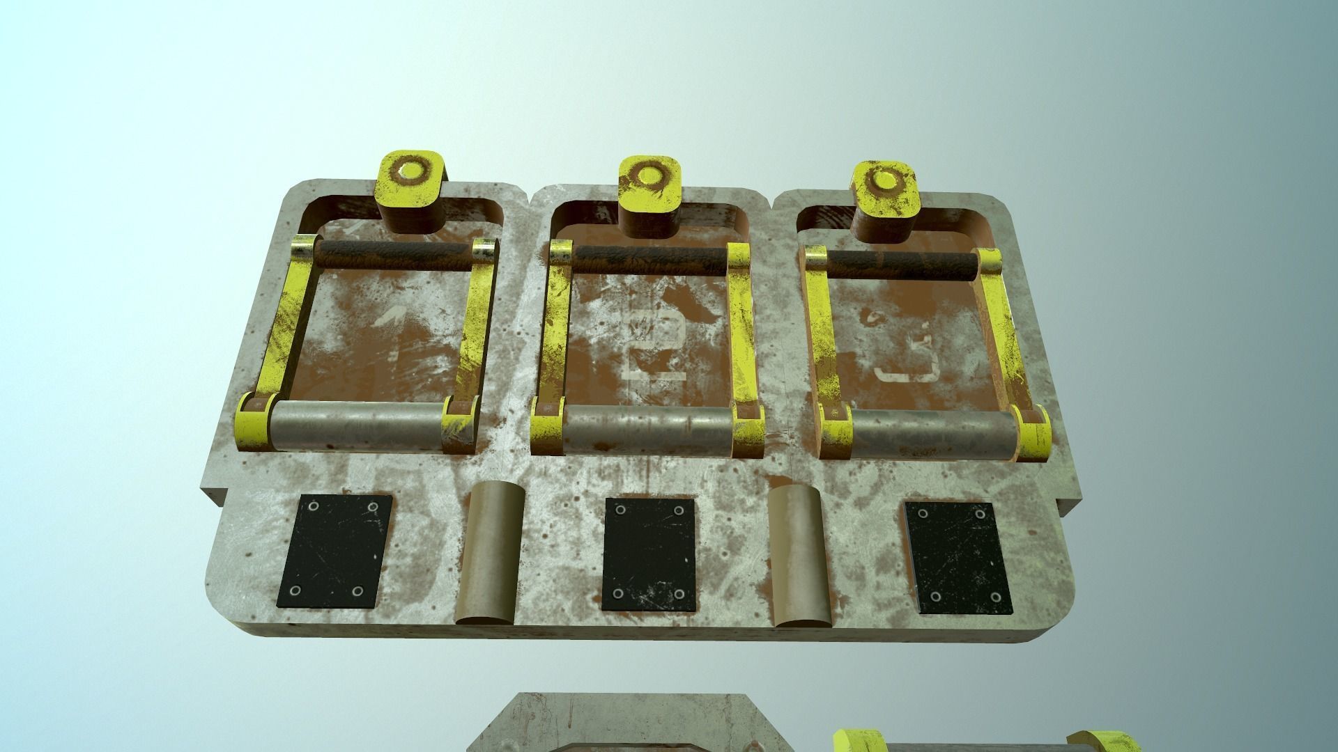 4 electric switches Free low-poly 3D model_8