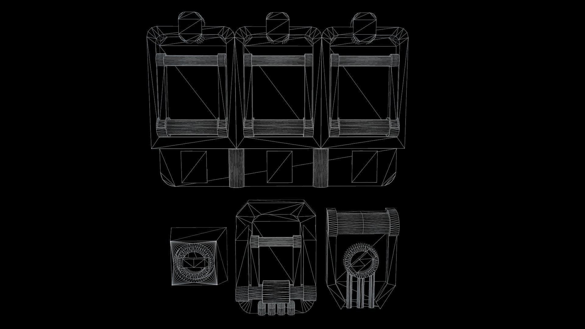 4 electric switches Free low-poly 3D model_9