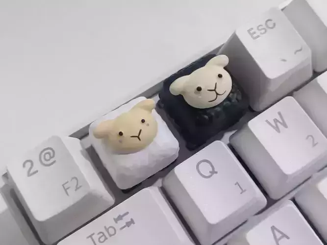 Keycap sheep