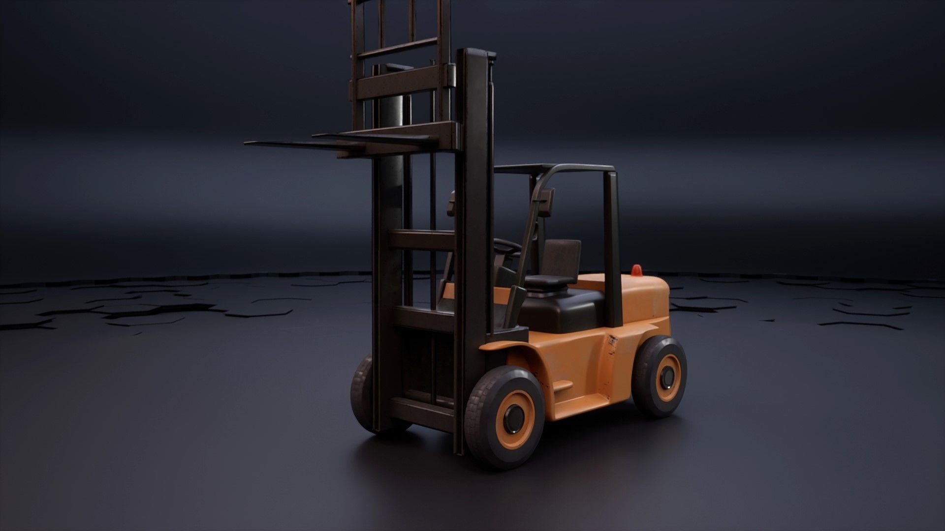 Forklift Pack with textures and Rig 3D model_4