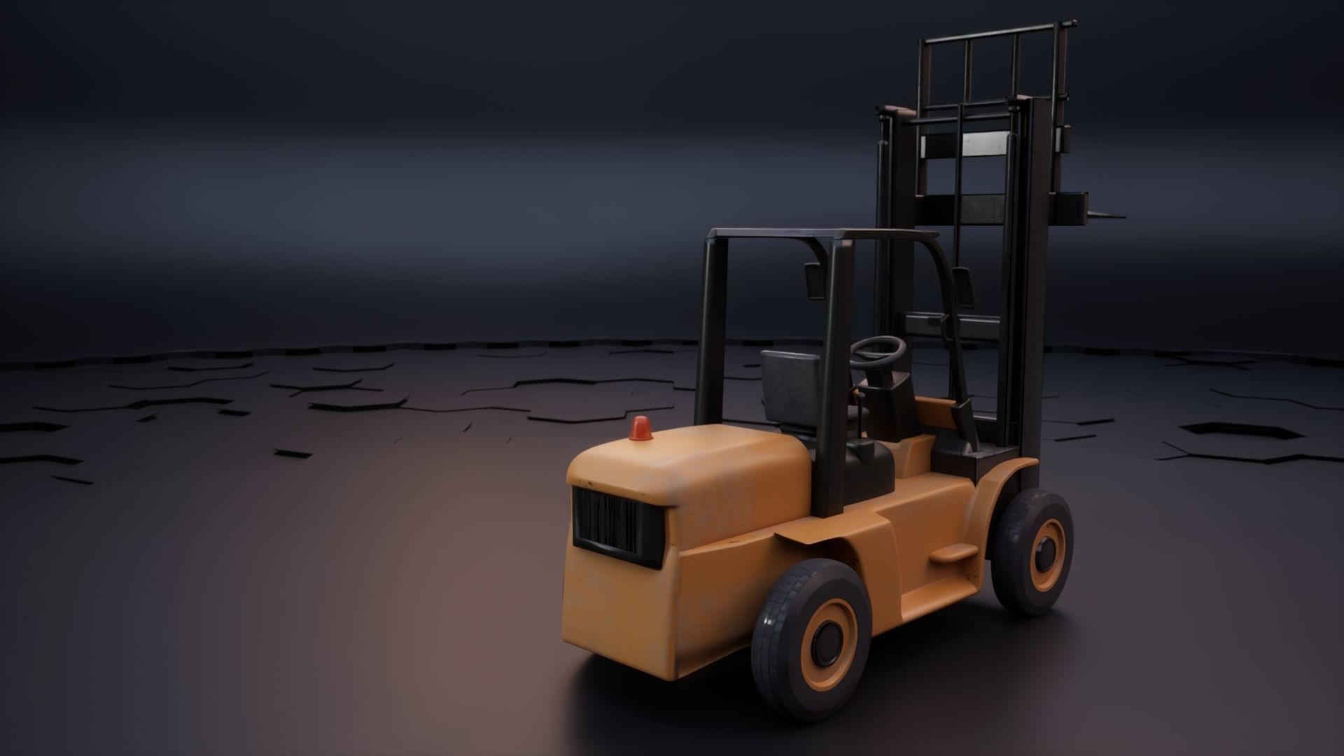 Forklift Pack with textures and Rig 3D model_9