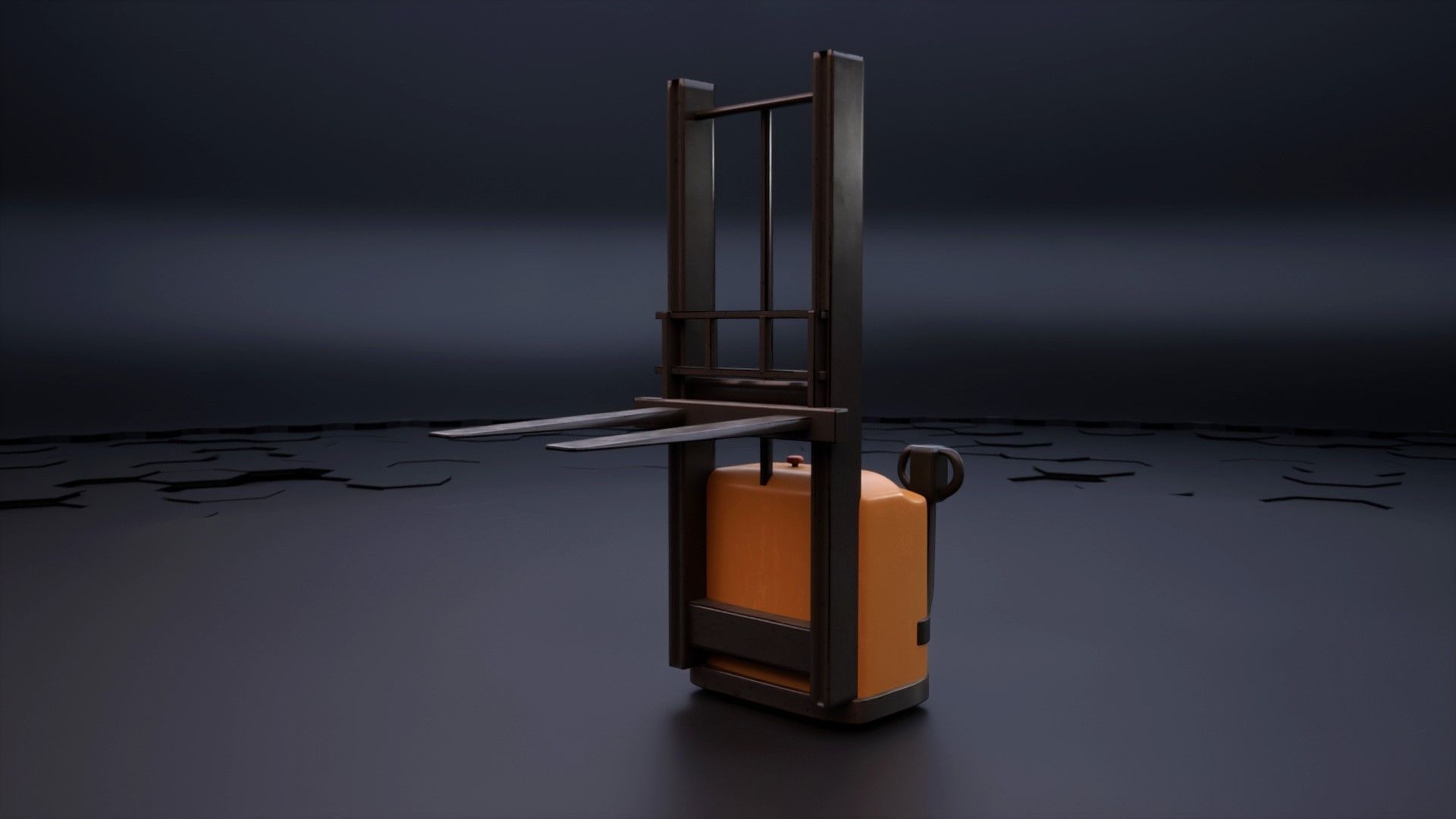 Forklift Pack with textures and Rig 3D model_6