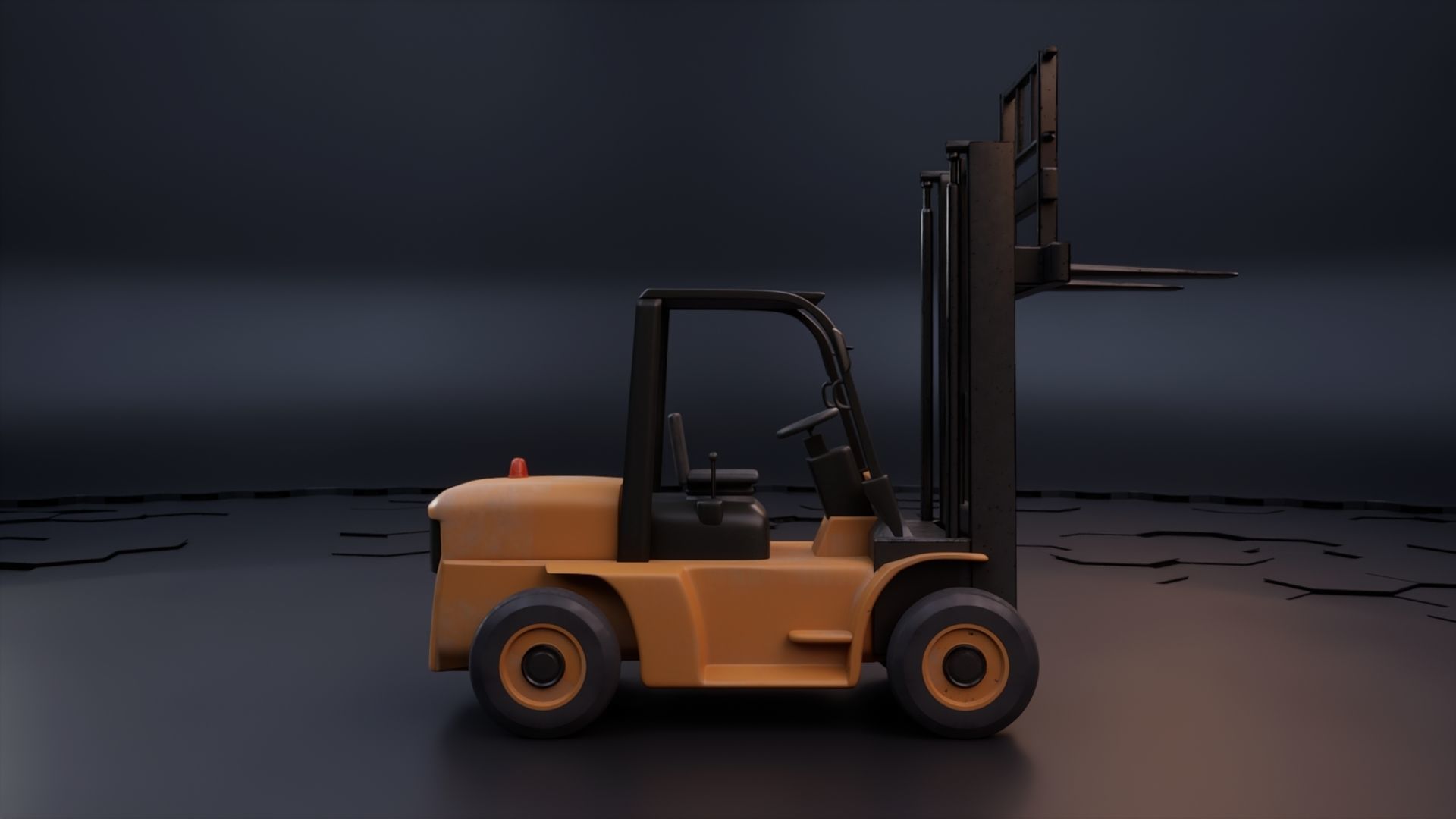 Forklift Pack with textures and Rig 3D model_14