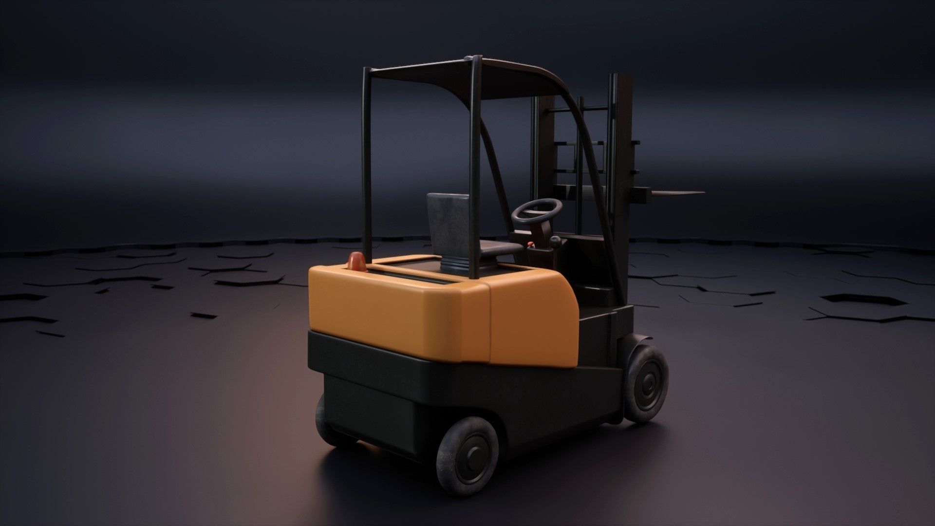 Forklift Pack with textures and Rig 3D model_8