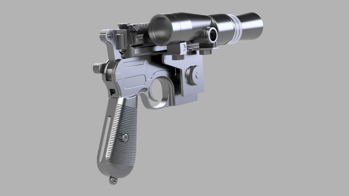 Star Wars The Empire Strikes Back  - DL-44 Heavy Blaster Pistol 3D print model_5
