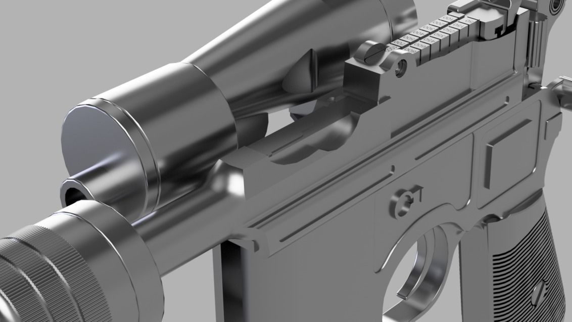 Star Wars The Empire Strikes Back  - DL-44 Heavy Blaster Pistol 3D print model_10