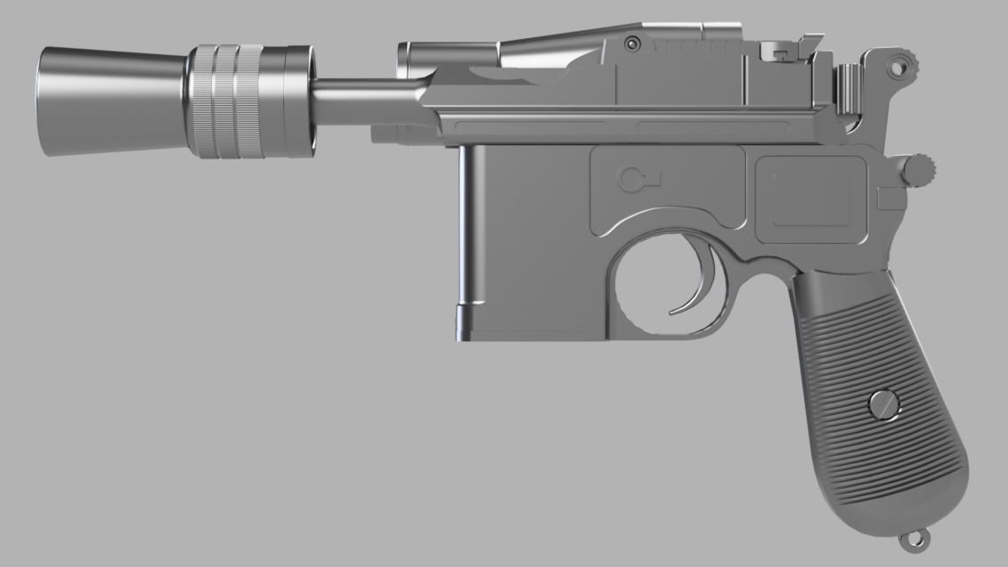 Star Wars The Empire Strikes Back  - DL-44 Heavy Blaster Pistol 3D print model_7