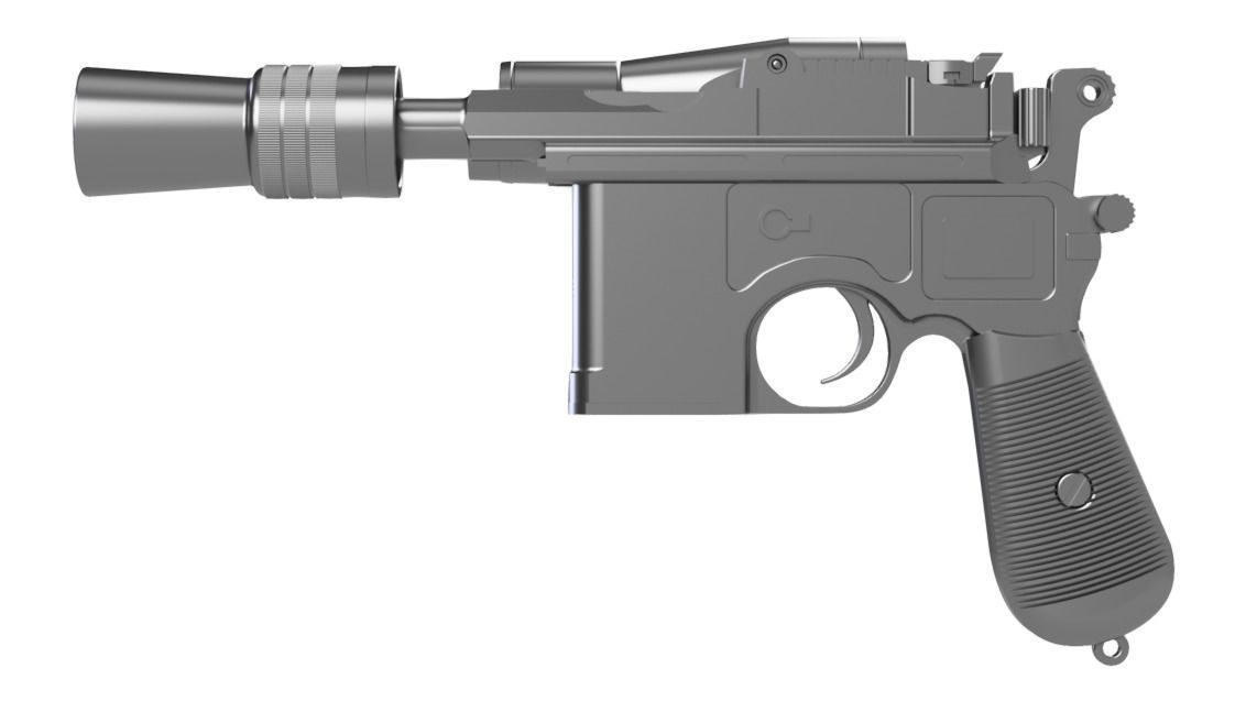 Star Wars The Empire Strikes Back  - DL-44 Heavy Blaster Pistol 3D print model_3