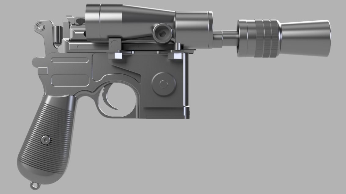 Star Wars The Empire Strikes Back  - DL-44 Heavy Blaster Pistol 3D print model_6