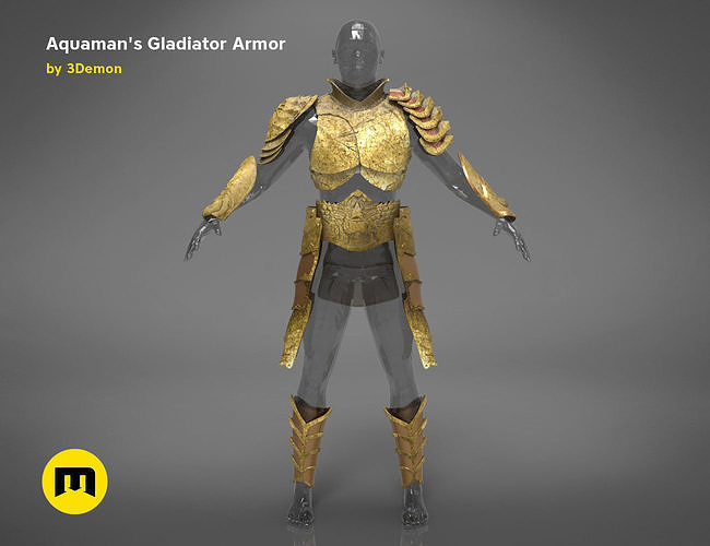 Aquaman Gladiator armor 3D print model