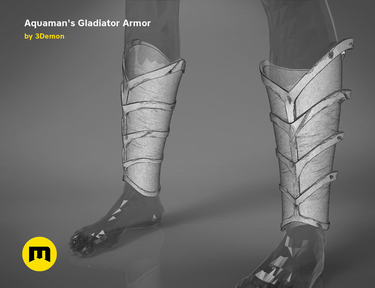 Aquaman Gladiator armor 3D print model_25