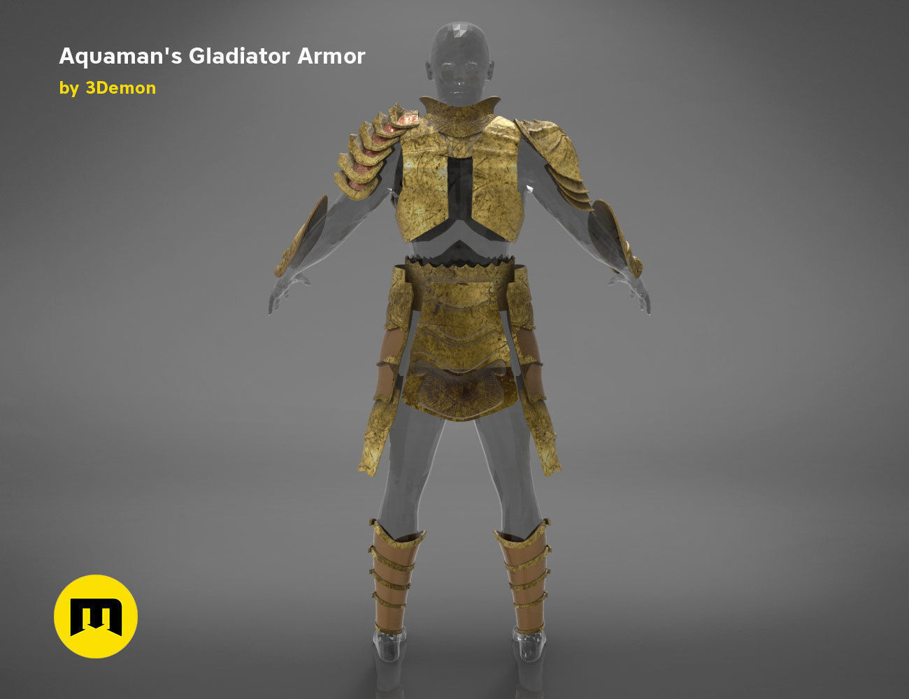 Aquaman Gladiator armor 3D print model_5