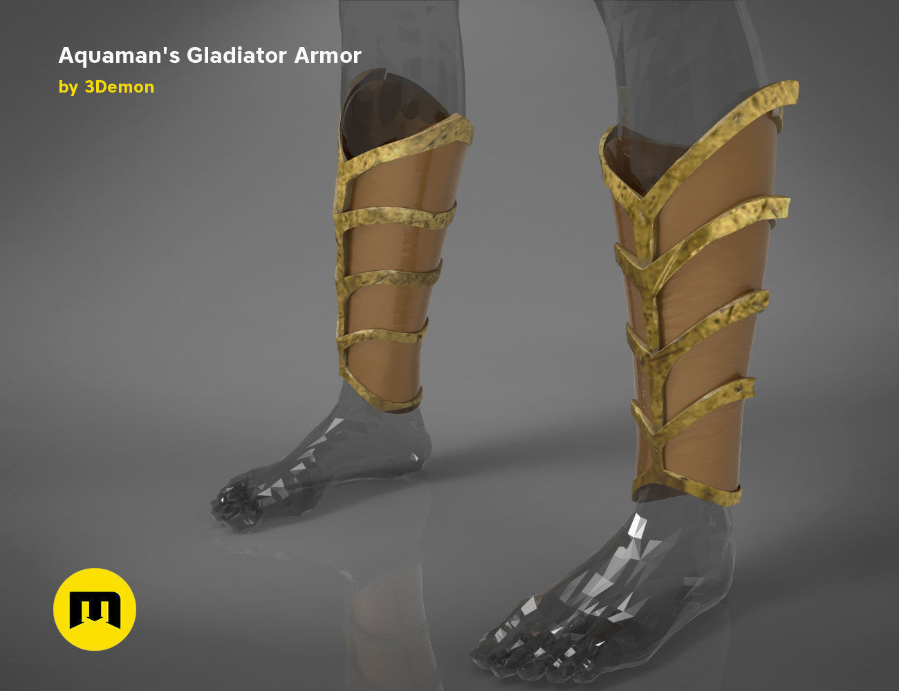 Aquaman Gladiator armor 3D print model_8