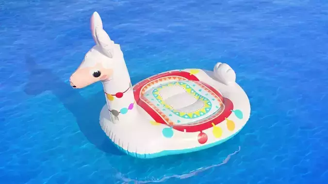 Intex mega llama inflatable island model 3D model