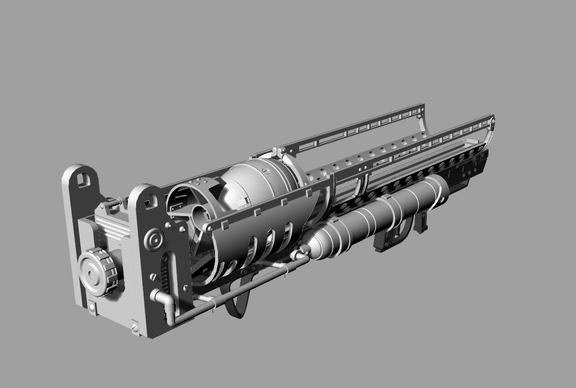 Fallout weapons and accessories pack 6th Scale Prop Replicas 3D Model Collection_9