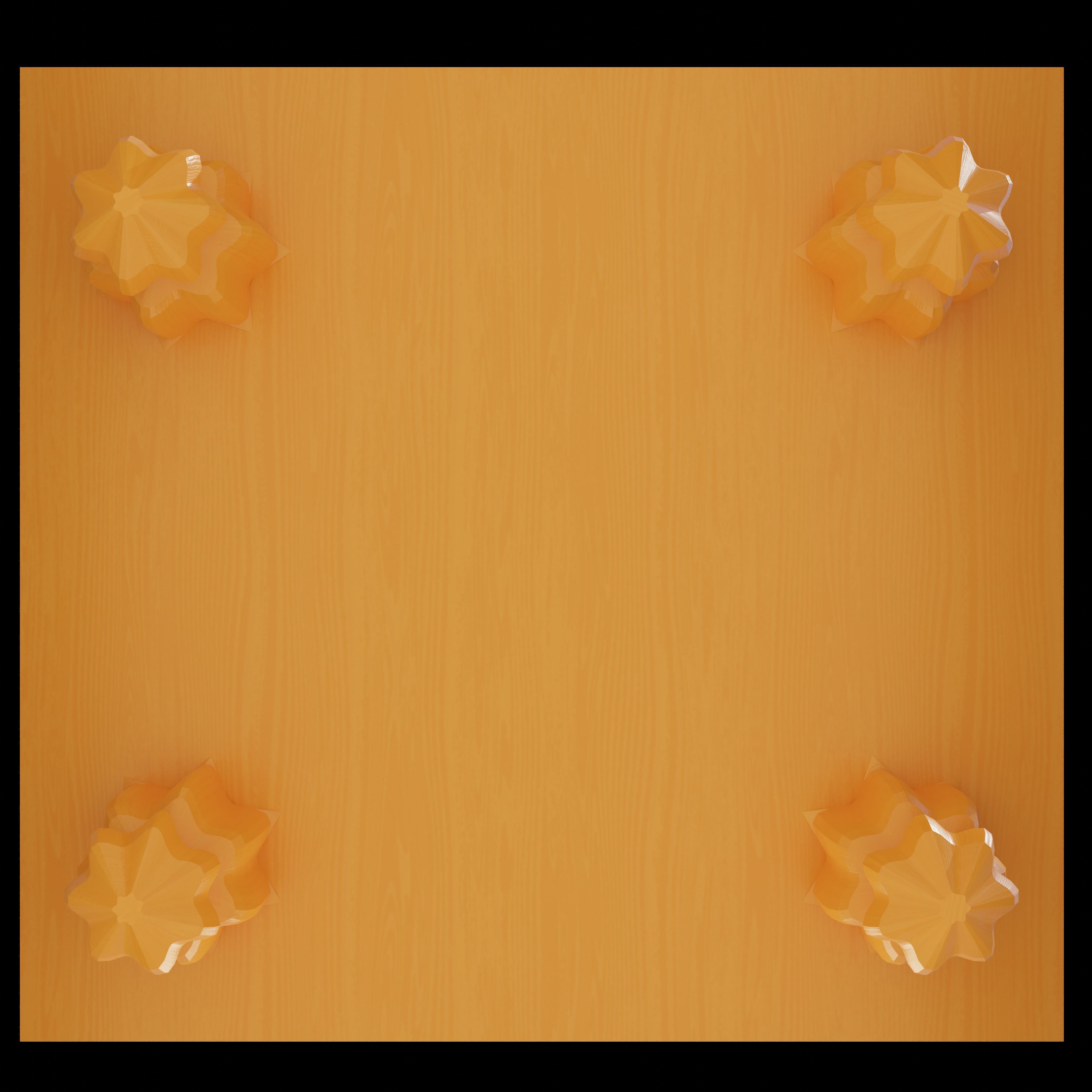 Go set game table Low-poly 3D model_13