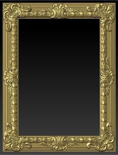 baroque frame 3D print model