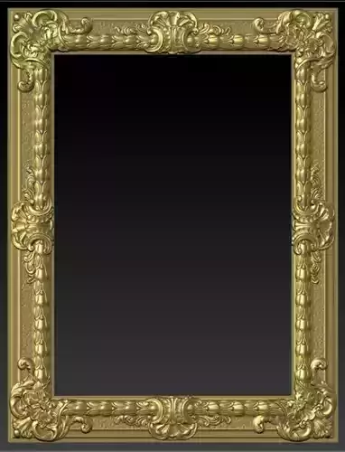 baroque frame 3D print model