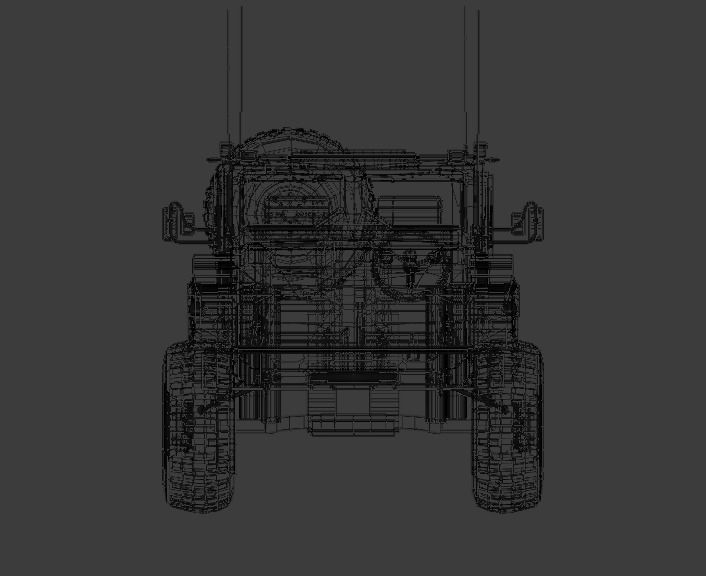 M-ATV Hunter Armored Vehicle  3D model_7