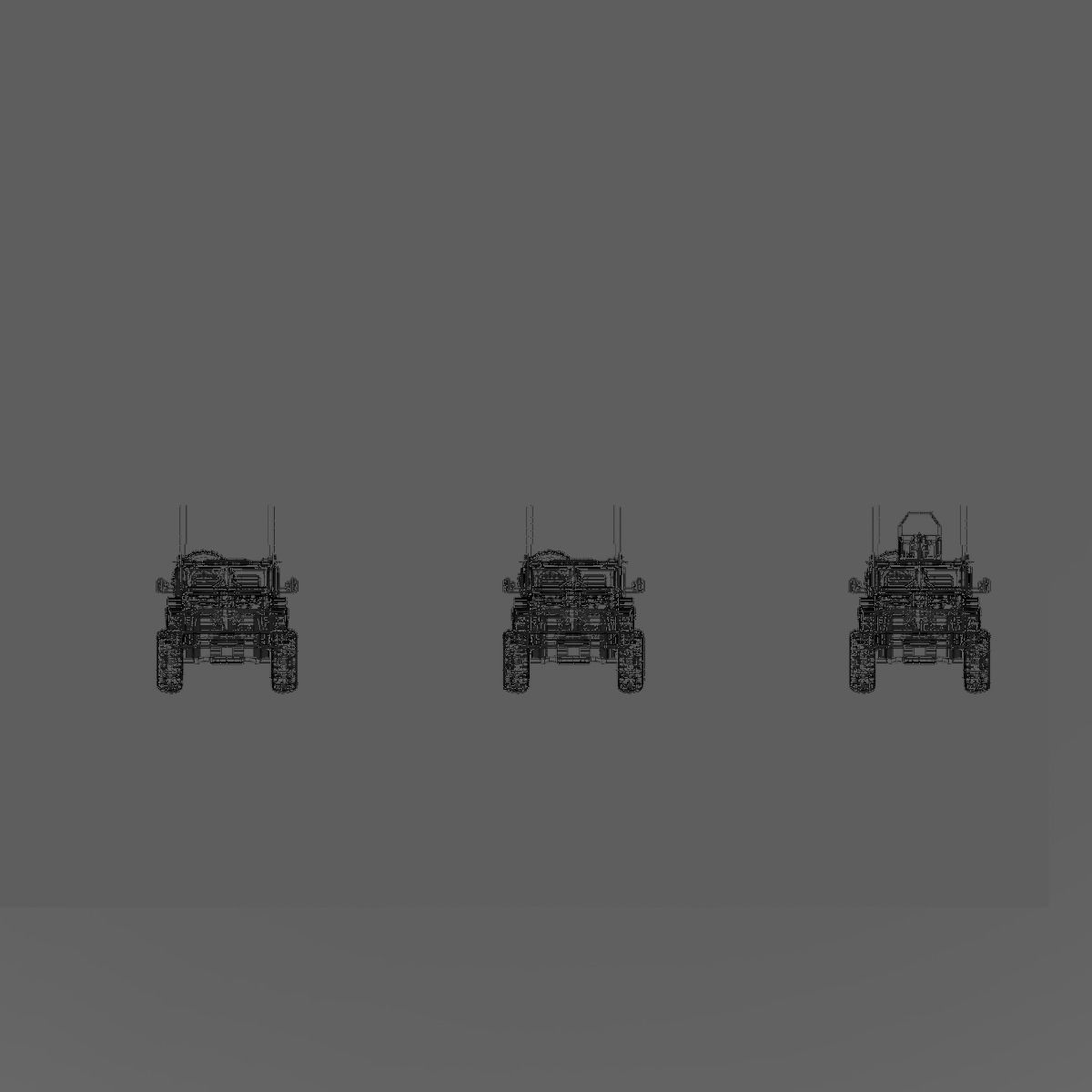 M-ATV Hunter Armored Vehicle  3D model_10