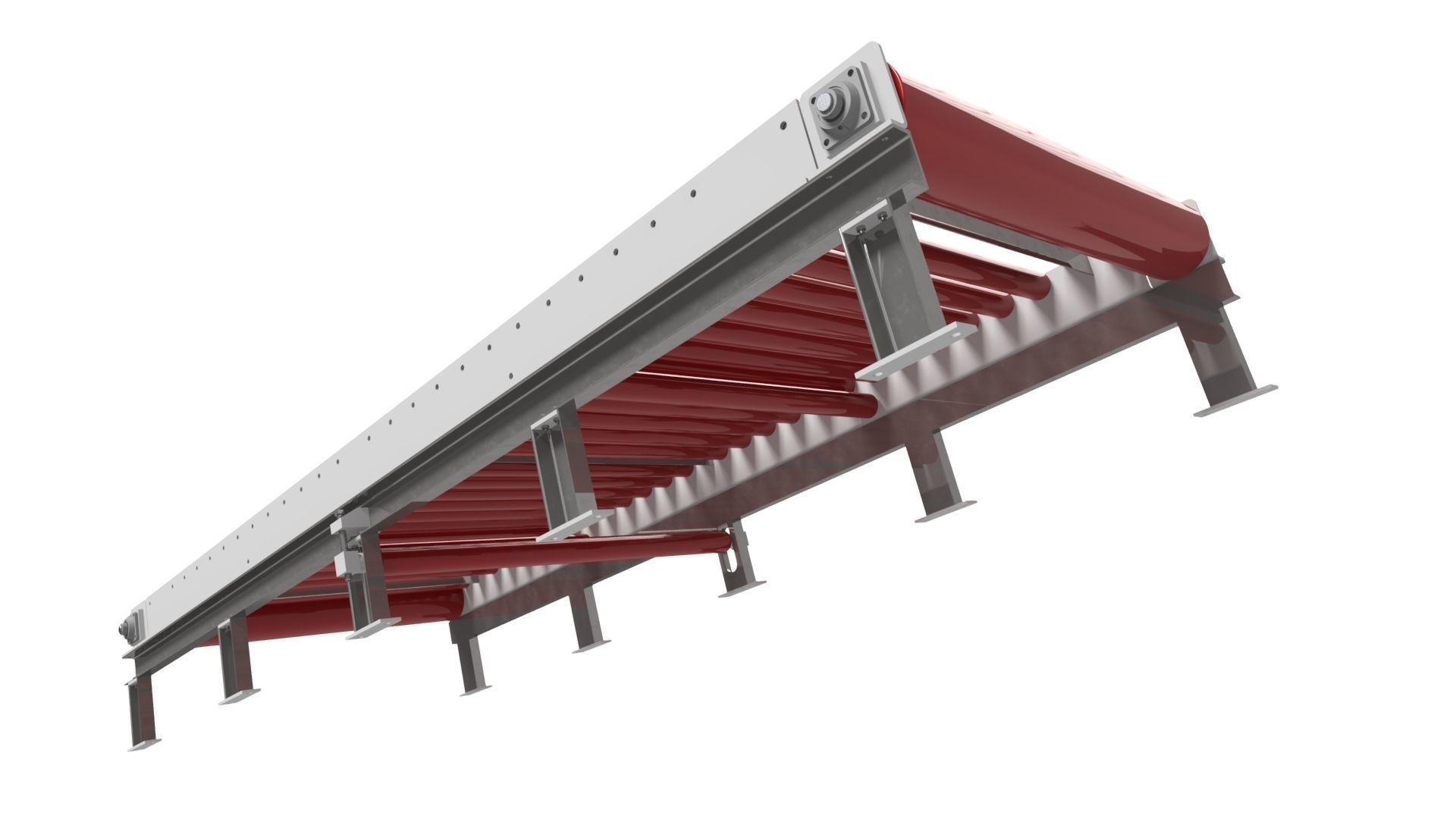 NON MOTORIZED CONVEYOR BELT MODEL 3D model_6
