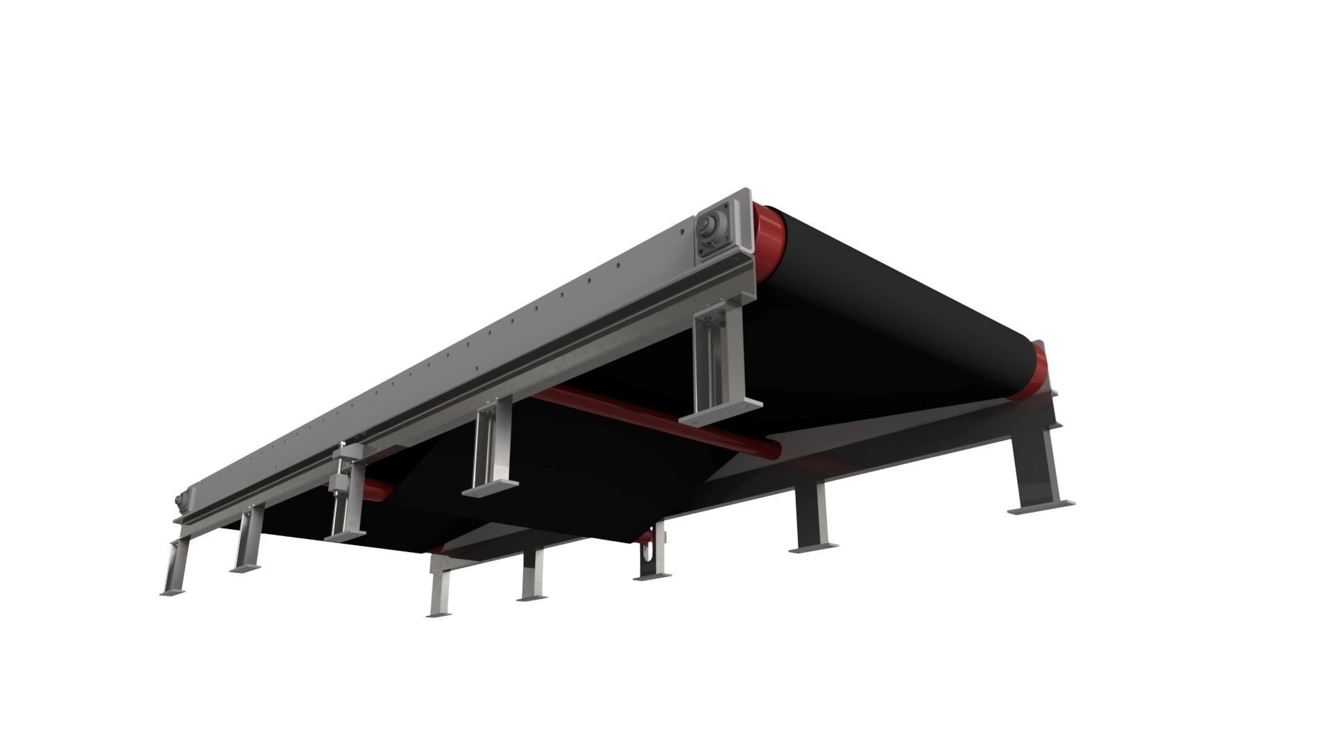 NON MOTORIZED CONVEYOR BELT MODEL 3D model_2