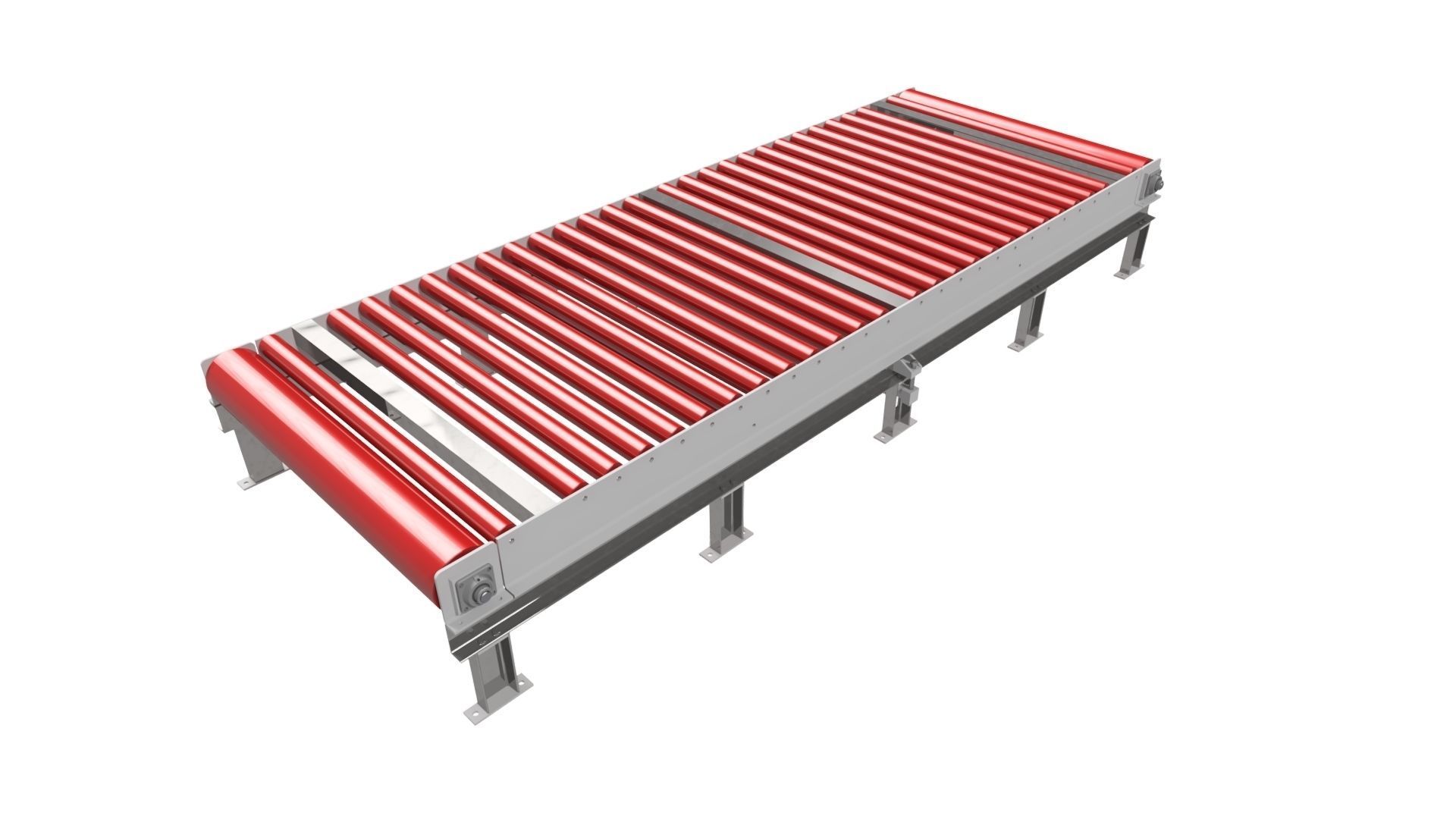 NON MOTORIZED CONVEYOR BELT MODEL 3D model_4