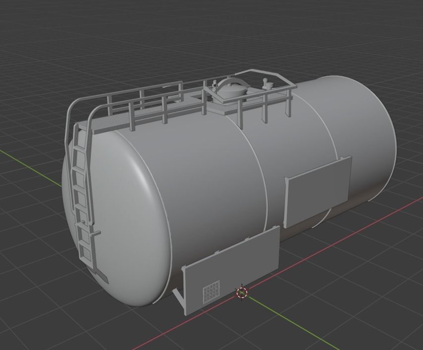 H0 1-87 scale Leichtbau tank car 3D print model_11