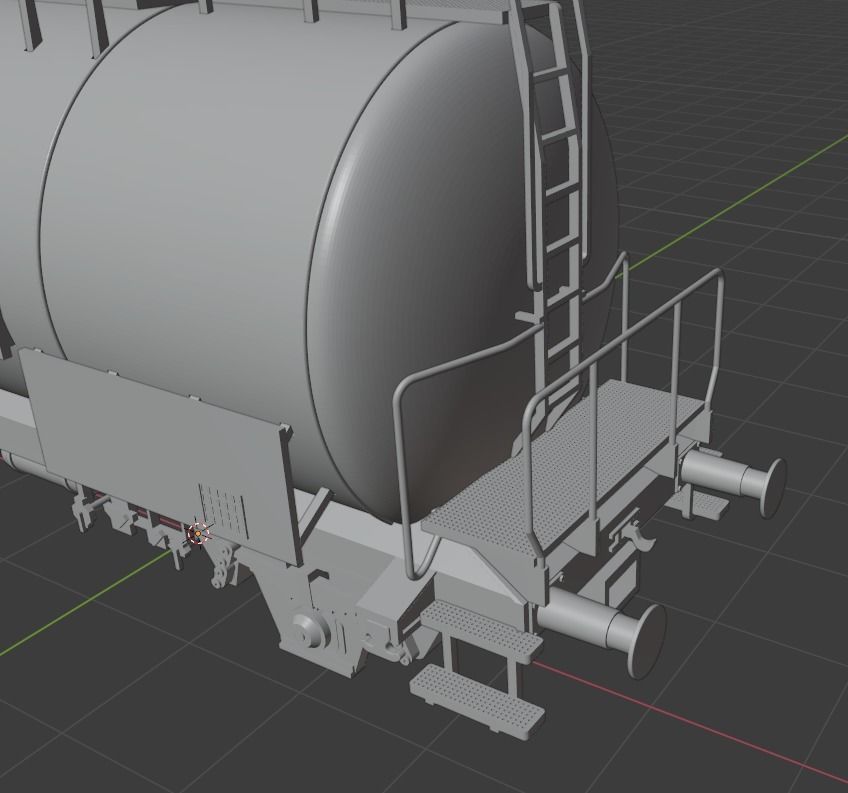 H0 1-87 scale Leichtbau tank car 3D print model_10