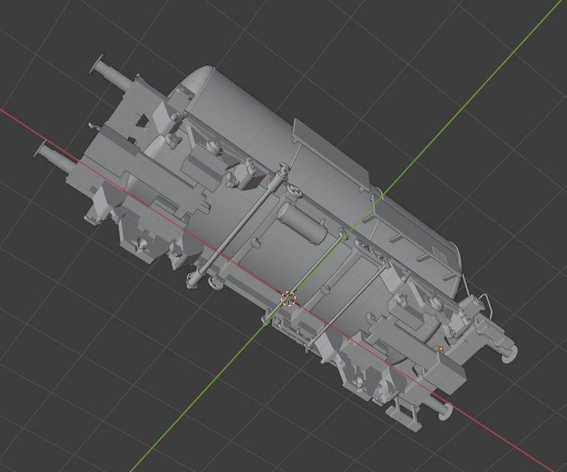 H0 1-87 scale Leichtbau tank car 3D print model_8