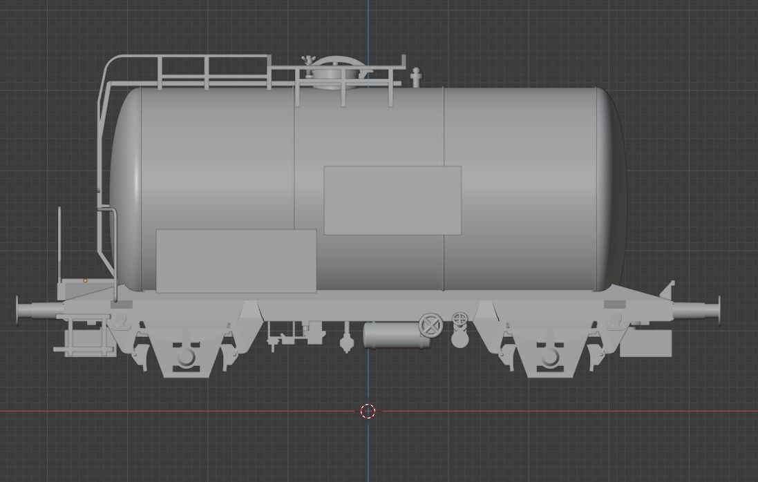 H0 1-87 scale Leichtbau tank car 3D print model_1