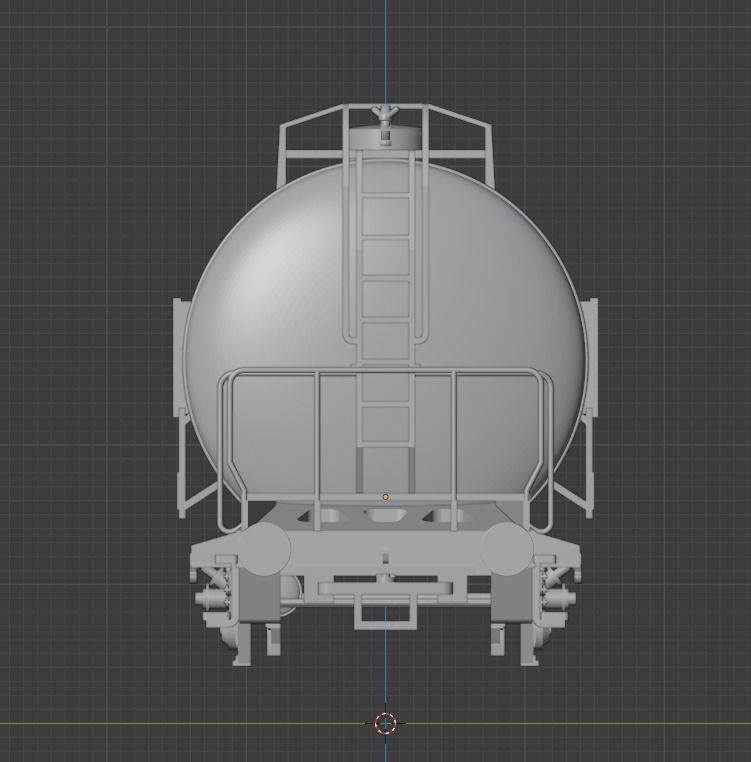 H0 1-87 scale Leichtbau tank car 3D print model_4