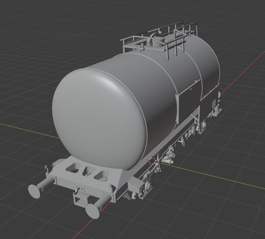 H0 1-87 scale Leichtbau tank car 3D print model_7