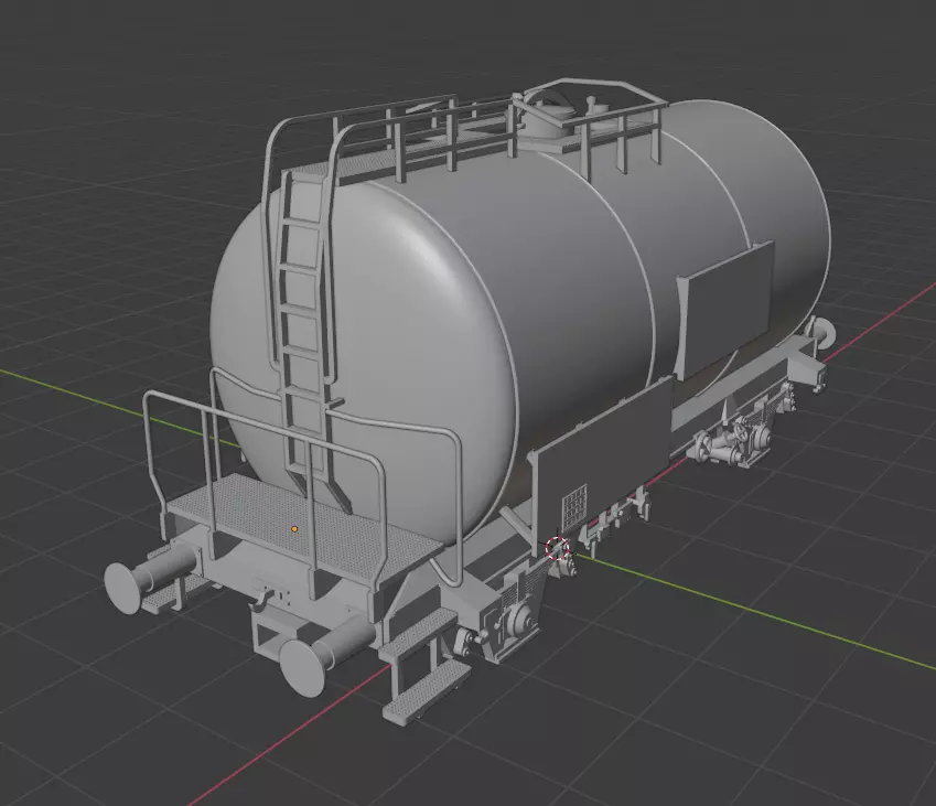 H0 1-87 scale Leichtbau tank car 3D print model_0