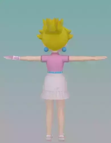 Mario Golf Super Rush  Princess Peach  Nintendo Switch  Free low-poly 3D model