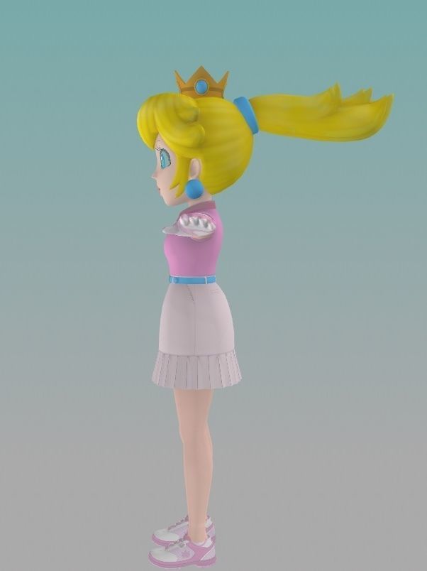 Mario Golf Super Rush  Princess Peach  Nintendo Switch  Free low-poly 3D model_1