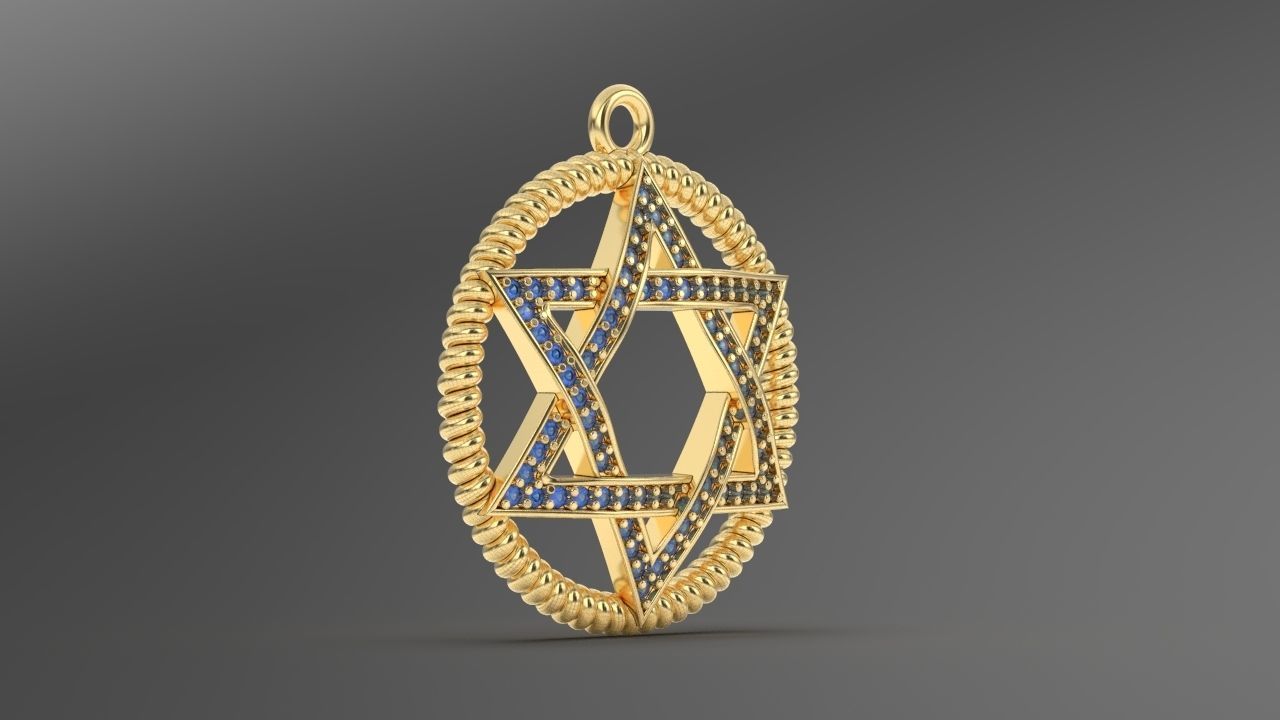 STAR PENDANT 3D print model_1