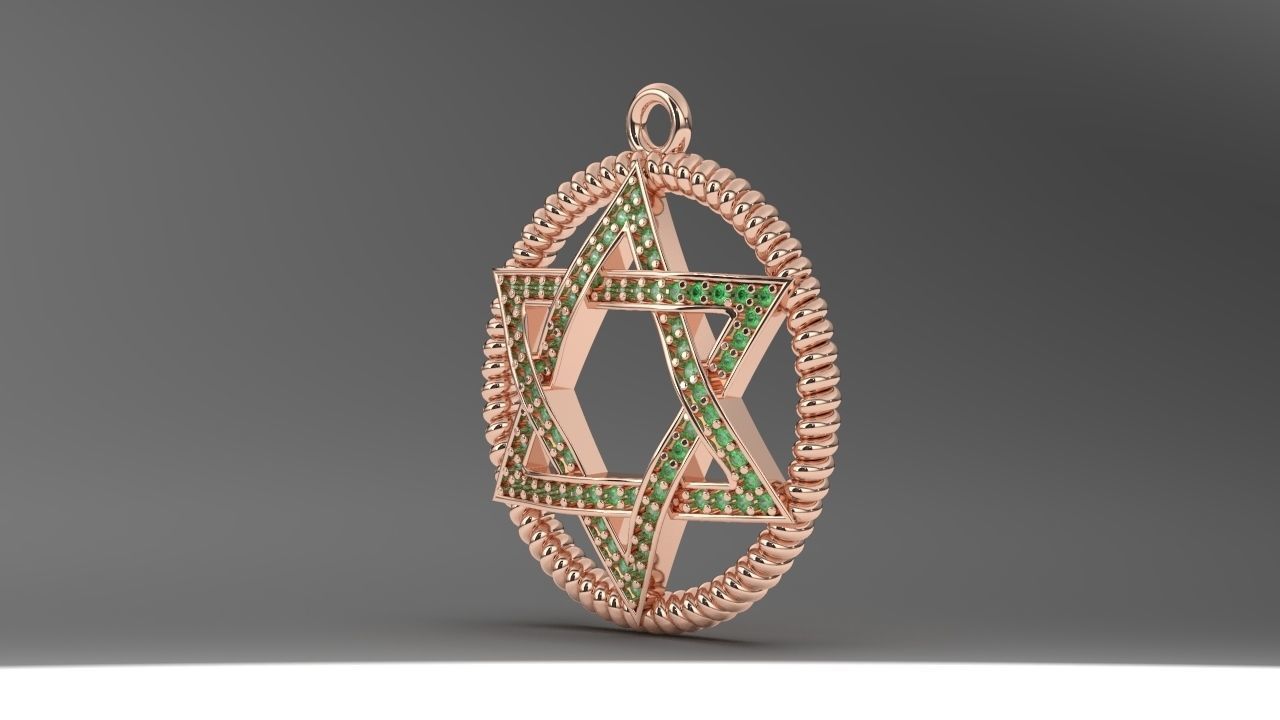 STAR PENDANT 3D print model_2