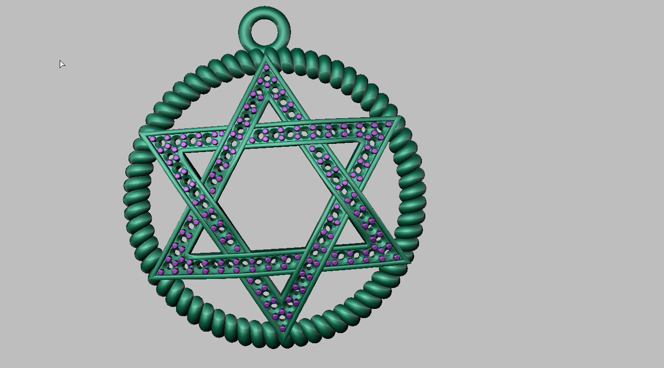 STAR PENDANT 3D print model_3