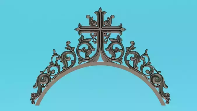Arch with patterns 3d model MOLDING  ornaments 