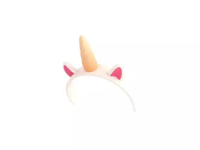 Unicorn Headband 3D model