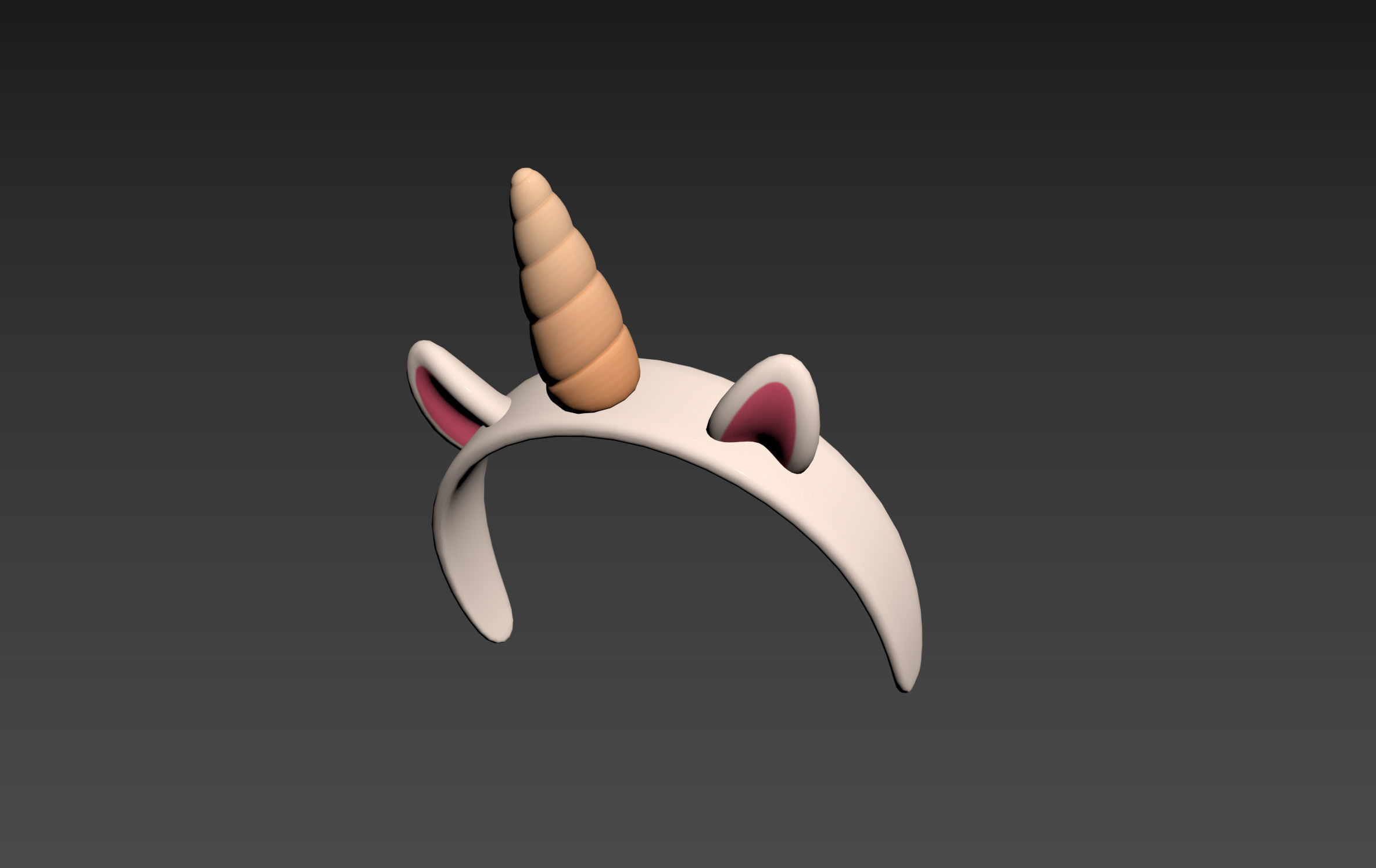 Unicorn Headband 3D model_10