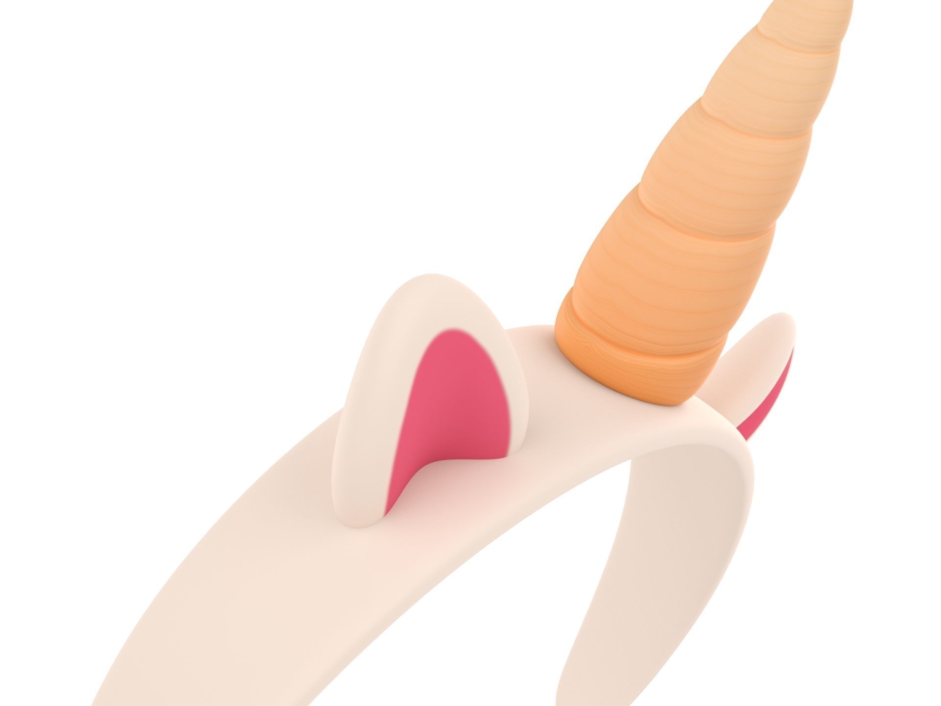 Unicorn Headband 3D model_9