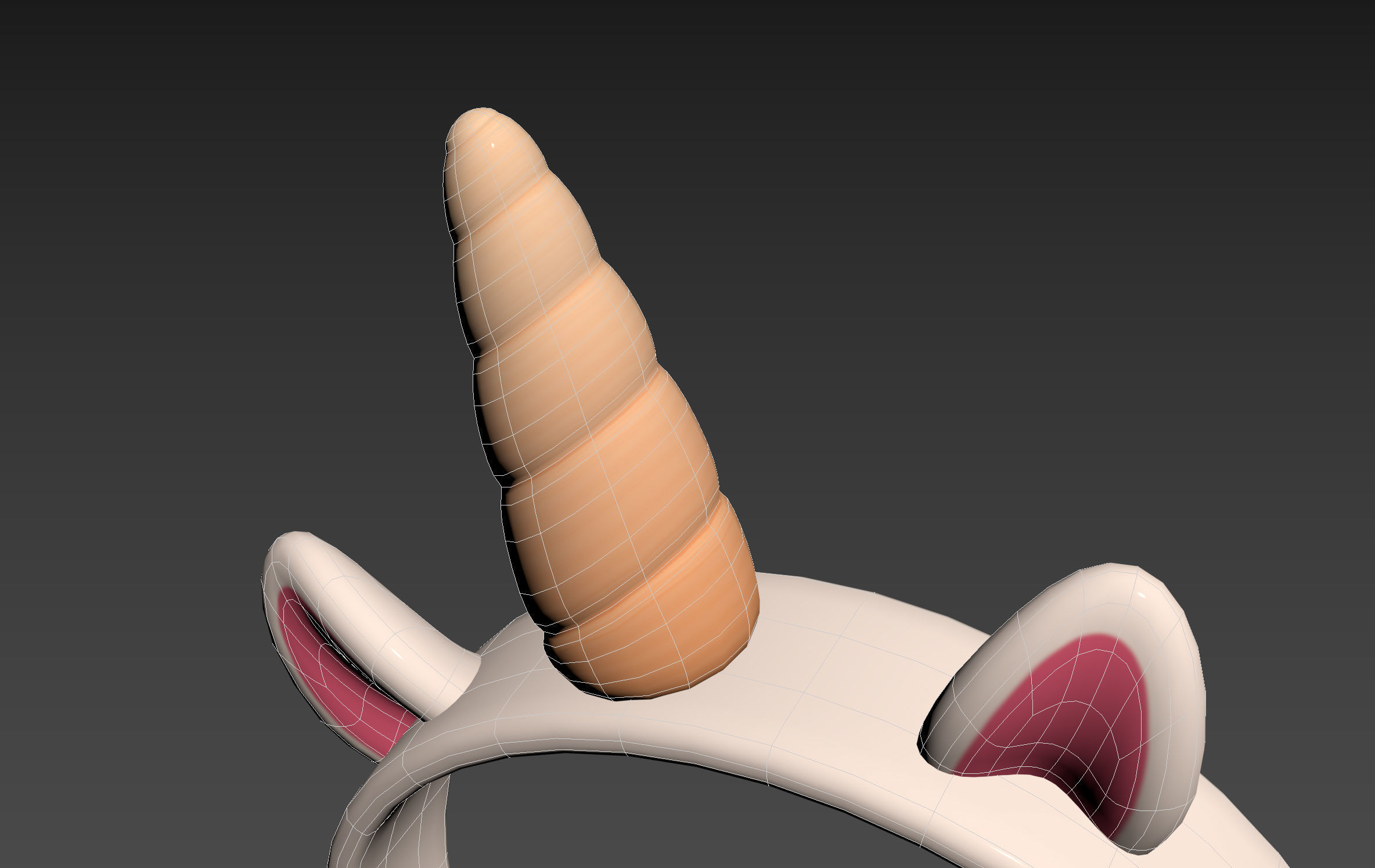 Unicorn Headband 3D model_20
